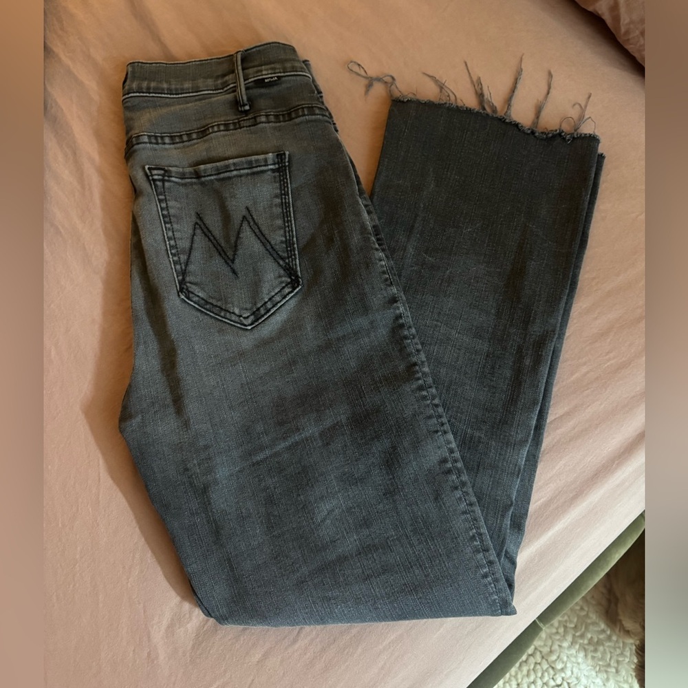 MOTHER Denim The Hustler Ankle Fray Jeans